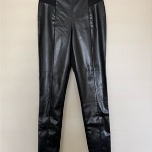 NWOT I.N.C. International Concepts Women’s Faux-Leather Stretch Leggings Size M